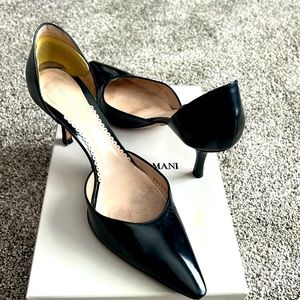 Giorgio Armani kitten heel pumps in patent leather